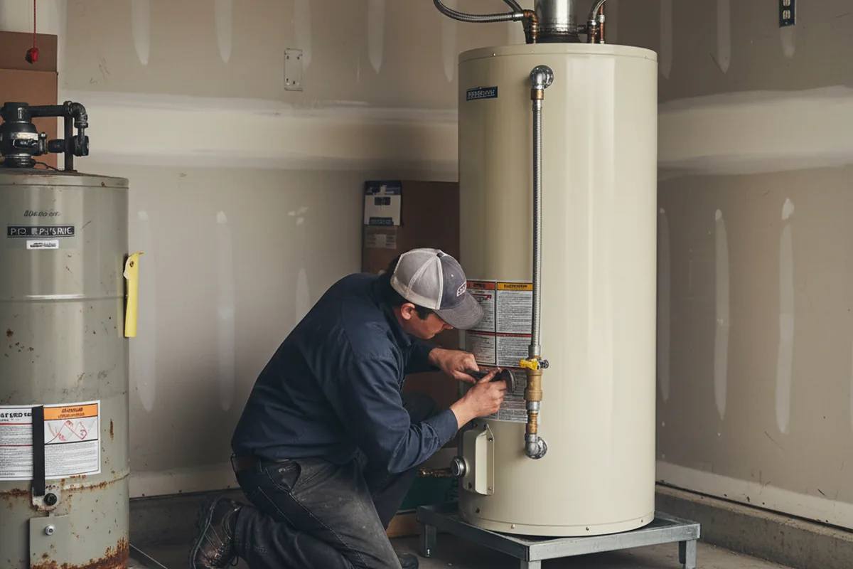 Water heater and shutoff valve replacement in Rolling Meadows