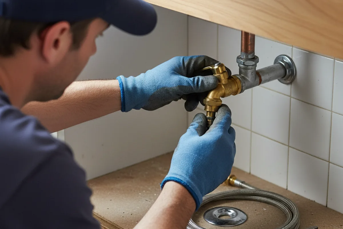 Shutoff valve and fitting work during Faucet and Fixture Repair in Rolling Meadows